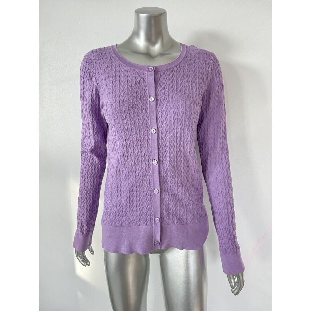 Vintage Pendleton Lavender Button Up Cardigan Swe… - image 1